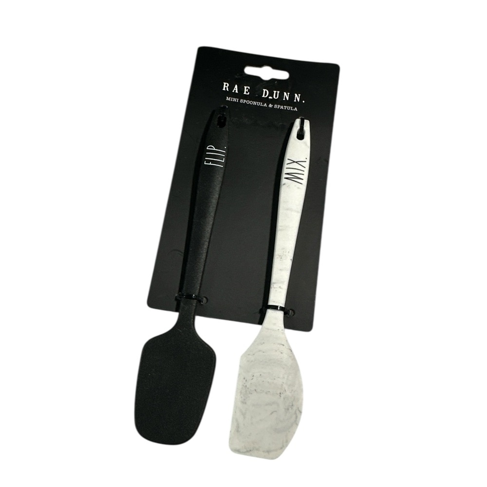 NEW Rae Dunn FLIP & MIX Mini Utensil 2pc Set